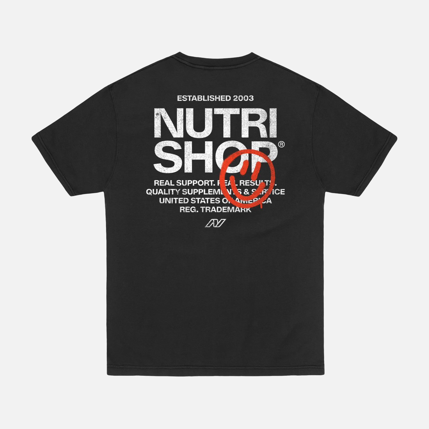 Garment-Dye Happy Stencil T-Shirt